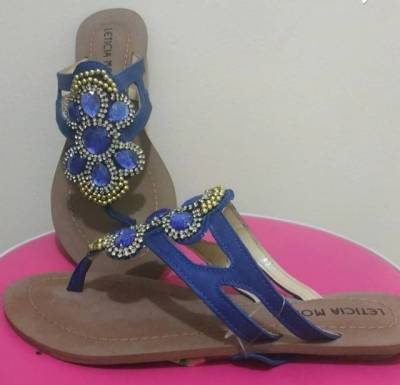 Rasteirinha Azul Bic O Rveillon