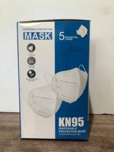 Mscaras Kn95 5 Camadas Branca Ou Preta