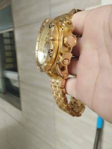Relogio Masculino Invicta Hybrid Mickey Dourado Com Caixa Entrega Gratis