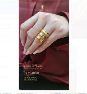 Alianas Ouro 18k