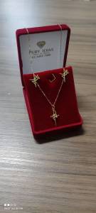Conjunto Ouro 18 Presente De Natal
