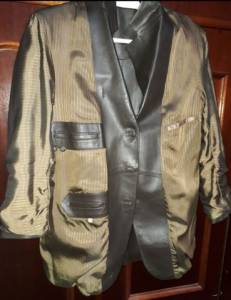 Blazer De Couro Masculino Tam 50