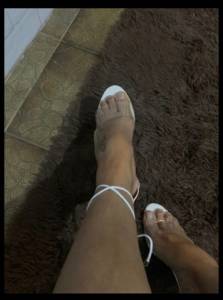 Sandlia Branca Transparente