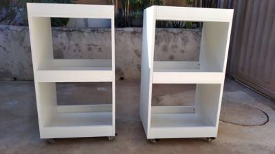 Carrinho Auxiliar Manicure Mdf Na Promoo