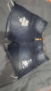Jardineira E Shorts Jeans