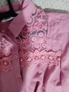 Camisa Social Rosa Tamanho P/m