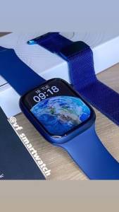 W28 Pro Azul Watch Iwo 8 Pro + Brindes