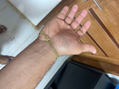 Pulseira De Ouro 11.1g Com Pega Ladro