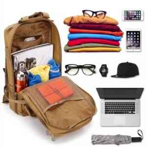 Mochila Ttica Militar Caqui Reforada 30lt
