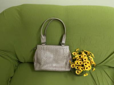 Bolsa Em Couro Nude