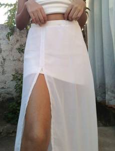 Saia Longa Branca