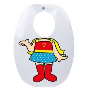 Babador Impermevel Infantil - Funwork (super-heroina)