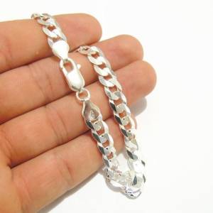 Pulseira De Prata Macia Grumet 4mm