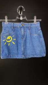 Saia Curta Jeans