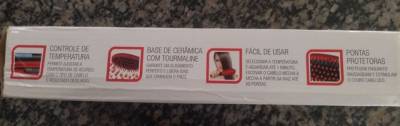 Escova Alisadora Digital Bivolt Magic Brush Ion Mondial