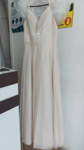 Vestido Longo Festa Off White - Cinderela