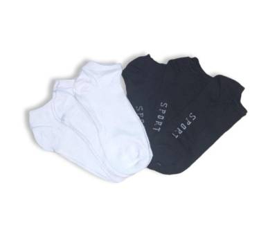Kit 3 Pares De Meias Cano Curto Lisas