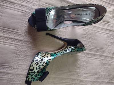 Sapato Peep Toe Animal Print Tam.39