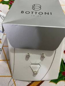 Conjunto Em Prata Pura Garantia Permanente