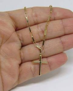 Cordo Tijolinho Com Crucifixo