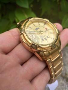 Relgio Naviforce Dourado Original! 3atm!!