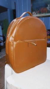 Bolsa Tipo Mochila De Couro Sinttico