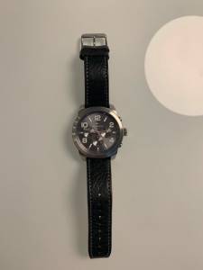 Relgio Masculino Tommy Hilfiger Couro Preto