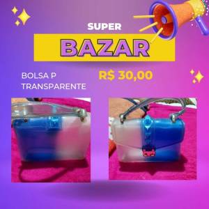 Bolsa Transparente Azul