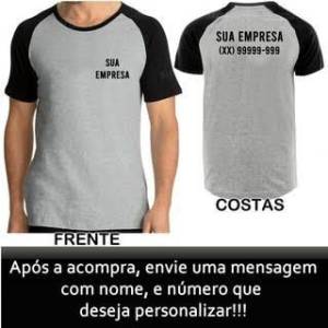 Camisa Personalizada C/ Sua Slogan De Sua Empresa