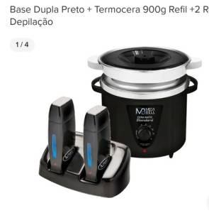 Base Dupla Preto + Termocera 900 Gr - Zerada (nunca Foi Usada)