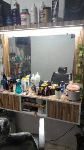 Panel  Cabeleireiro  Ou Barbearia,  Com Espelho