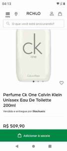 Perfume Calvin Klein 200ml Ck One Legtimo