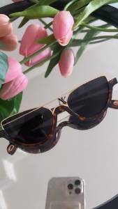culos De Sol Metal E Acetato Animal Print Unissex