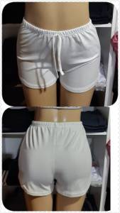 Short Branco Lurex Novo Por R$ 9,00