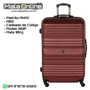 Mala De Viagem Pequena Bordo 10kg Travel One Montreal - Vinho