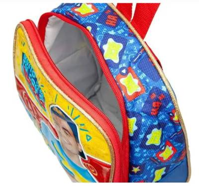 Lancheira Escolar Luccas Neto Ln9009l Azul/vermelha (novo Lacrado)