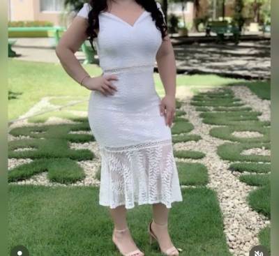 Vestido Branco Belssimo De Lindo