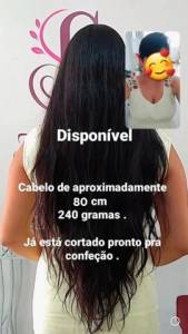 Cabelo Humano 80 Cm