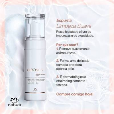 Refil Espuma Limpeza Natura Chronos 150ml