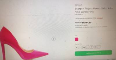 Scarpin Salto Alto Rosa Pink