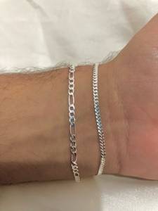 Pulseira Masculina 2mm Prata 925