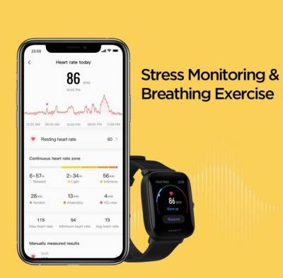 Relgio Inteligente Amazfit Bip U Pro, Gps, Preto