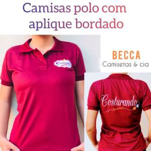 Camisa Polo, Bordado, Pintura, Aplicao Ou Sublimao - Fardamento