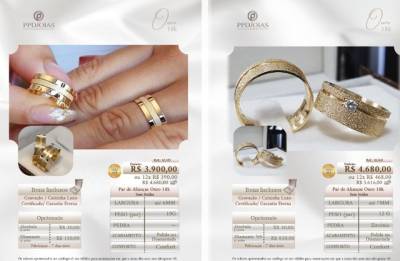 Aliana De Ouro 18k - Personalizada