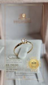 Solitrio Ouro 18k