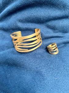 Conjunto Bracelete E Anel 18k!