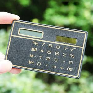 Mini Calculadora Solar De Bolso Carteira Carto De Credito