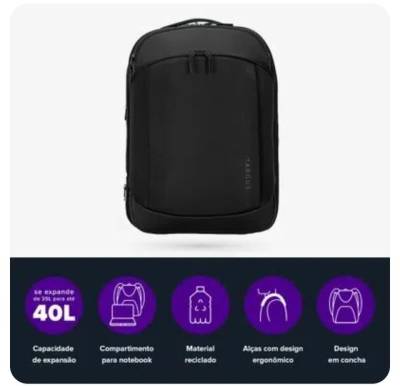 Mochila Targus Tech Traveller Xl Ecosmart 15.6 - Tbb612