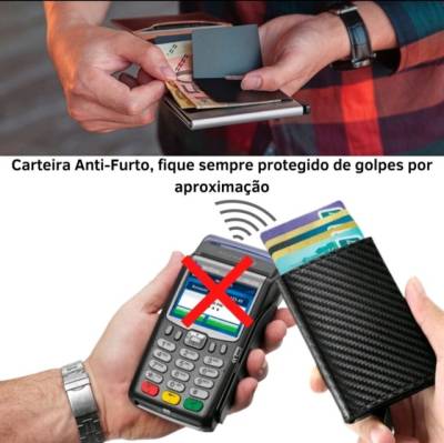 Carteira Carbon (anti Furto)