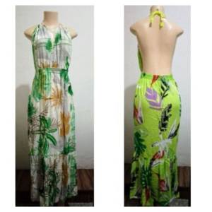 Vestidos Frente Unica Longo Tamanho nico